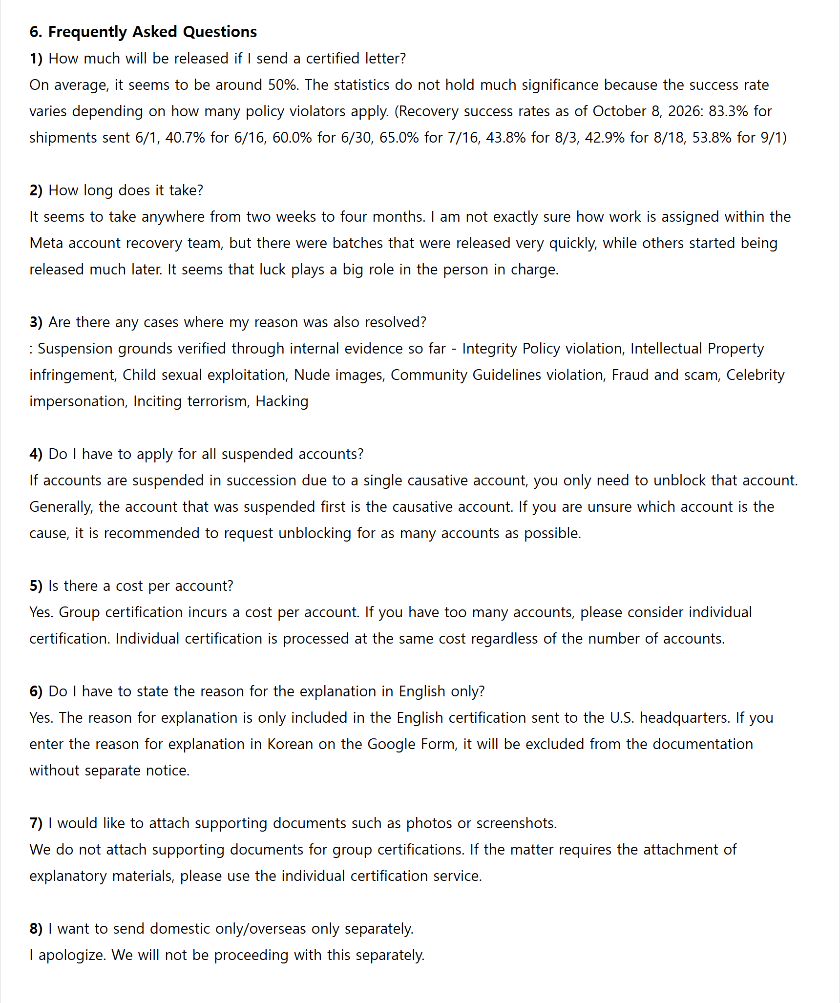The FAQ, translated to English